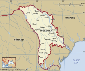 Map of Moldova